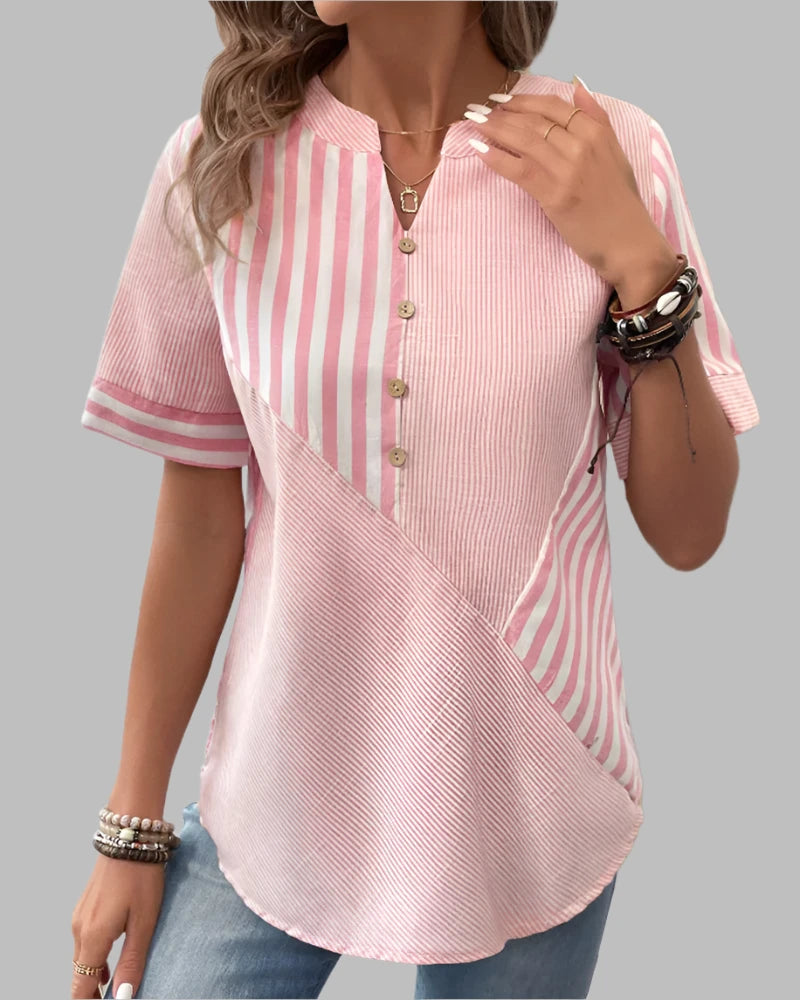 Evy | Elegant Striped Blouse