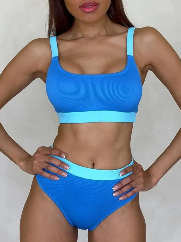 Color-Block Bikini Sets Swimwear