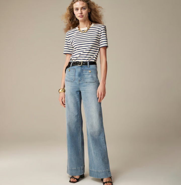 Liza | Tummy Control Sailor Wide Leg Trouser