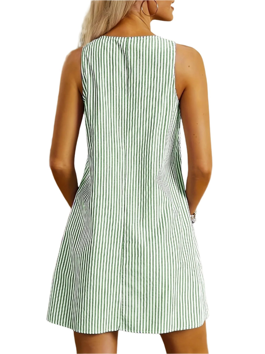 Alissa™ - Sleeveless Striped Dress