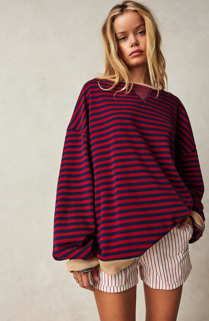 Lucy™ | Striped sweater in plus size