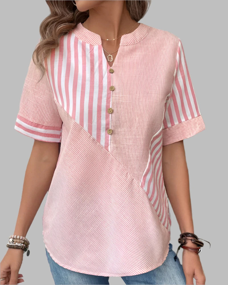 Evy | Elegant Striped Blouse