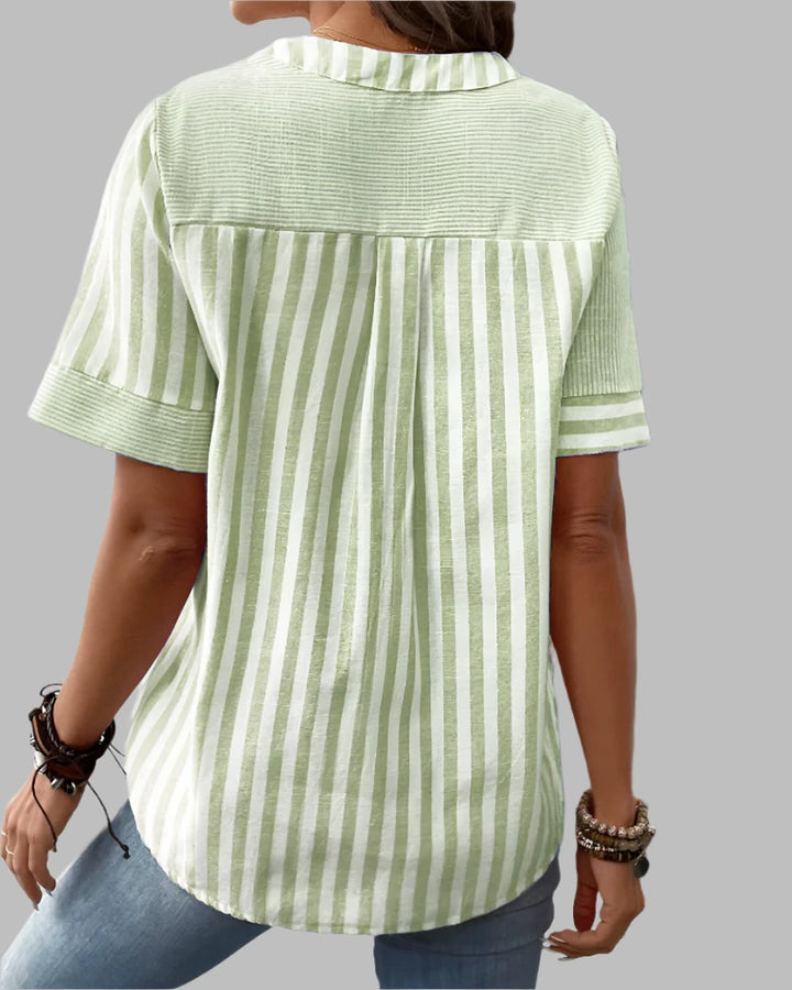 Evy | Elegant Striped Blouse