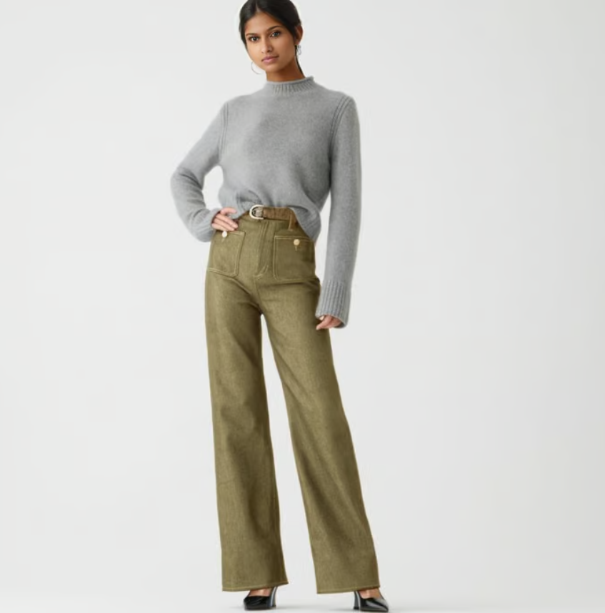 Liza | Tummy Control Sailor Wide Leg Trouser