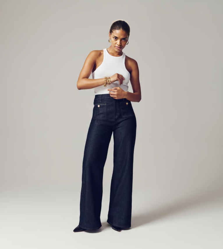 Liza | Tummy Control Sailor Wide Leg Trouser