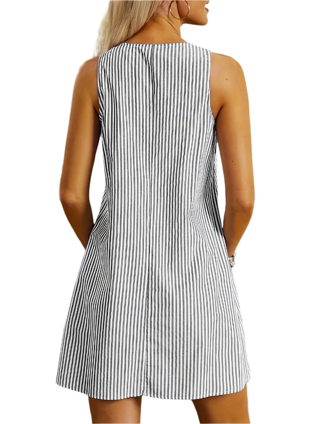 Alissa™ - Sleeveless Striped Dress