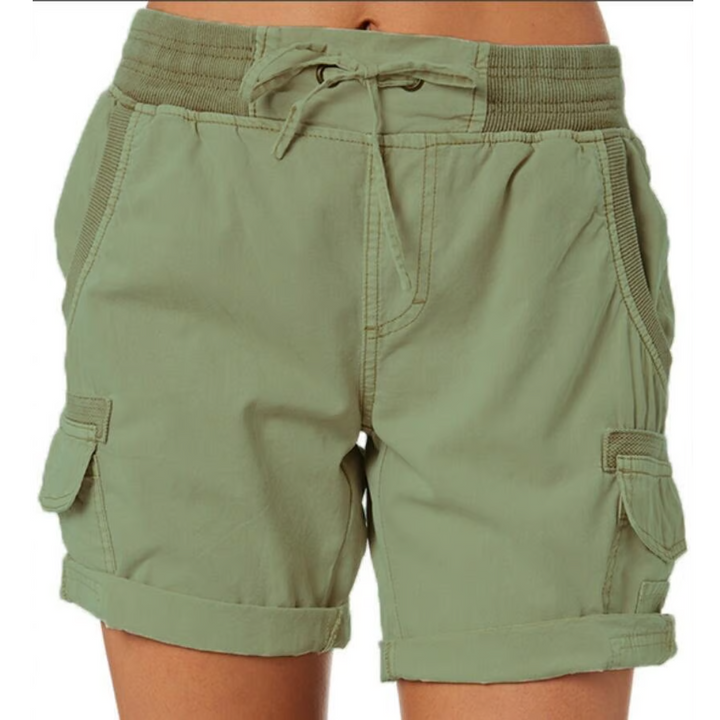 High waist ladies casual loose shorts