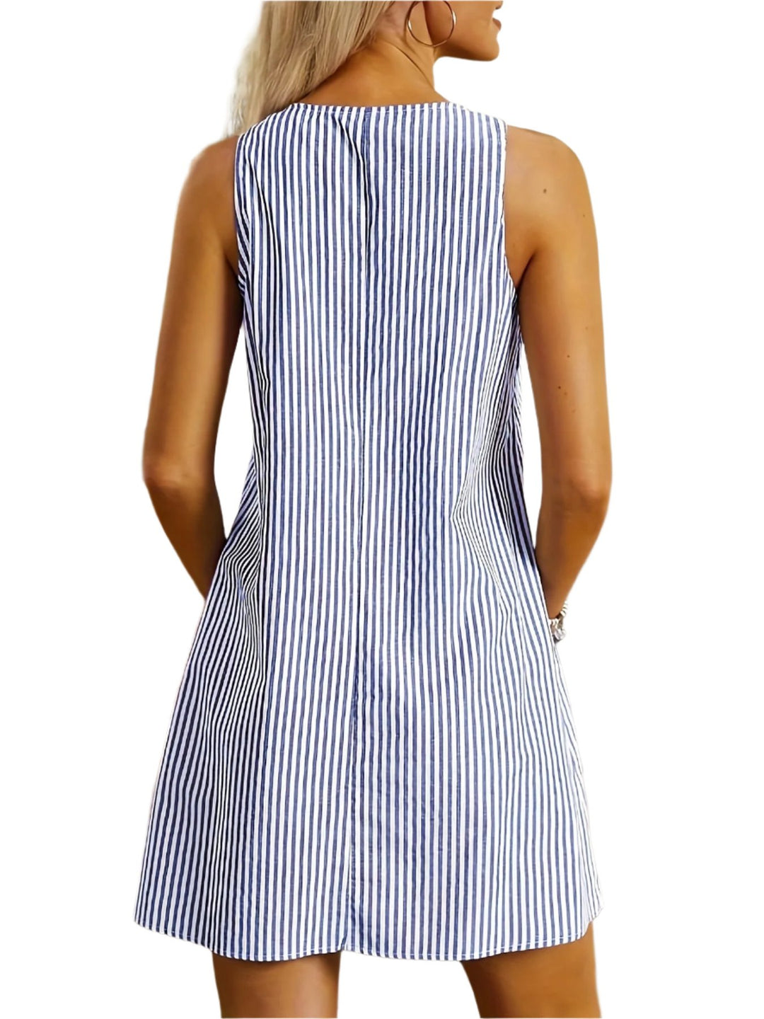 Alissa™ - Sleeveless Striped Dress