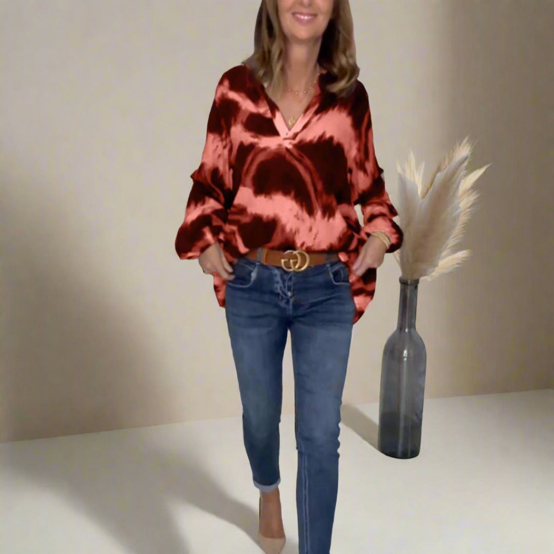 Bentine - V-neck casual blouse