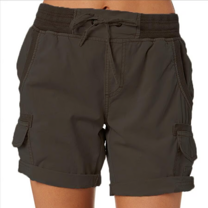 High waist ladies casual loose shorts