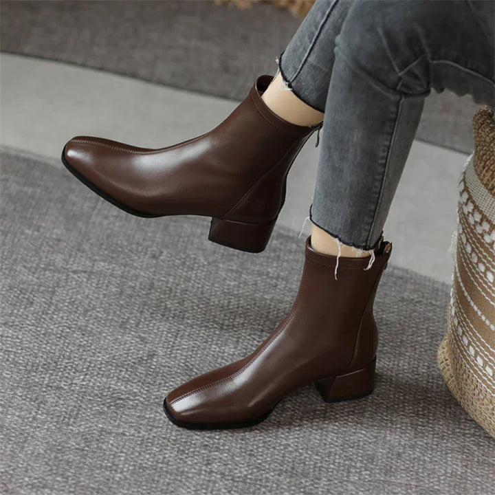 Bold Boundary Genuine Leather Boots