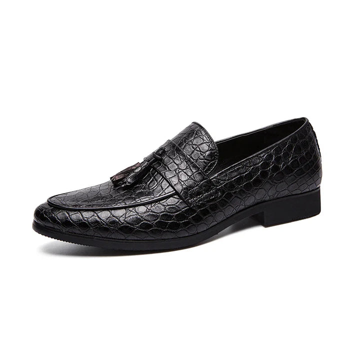 Marizio | Italian Crocodile Leather Loafers