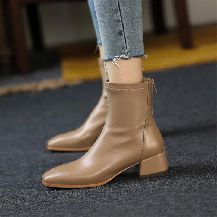 Bold Boundary Genuine Leather Boots