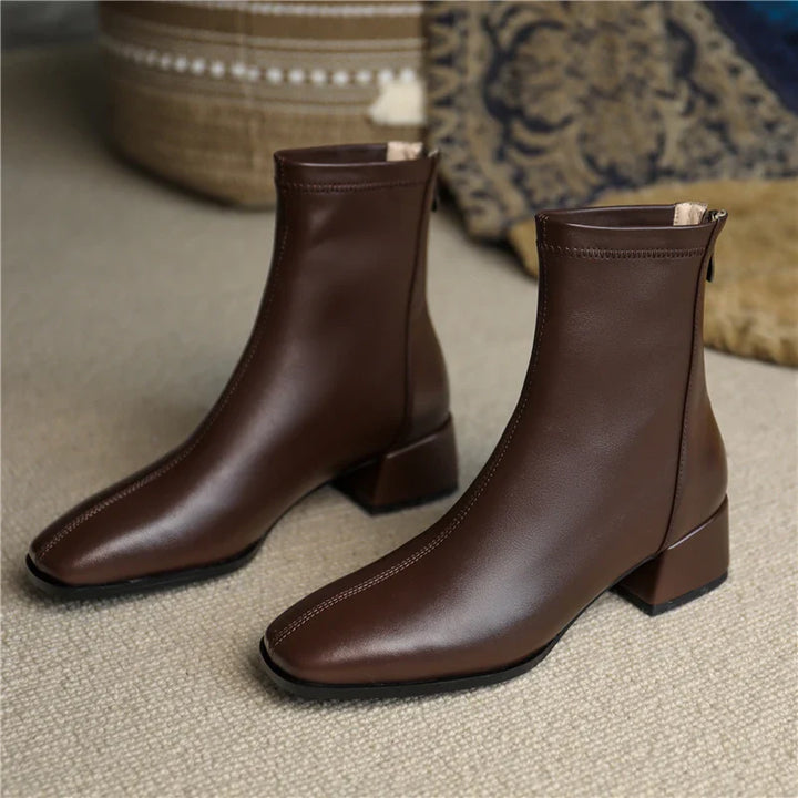 Bold Boundary Genuine Leather Boots