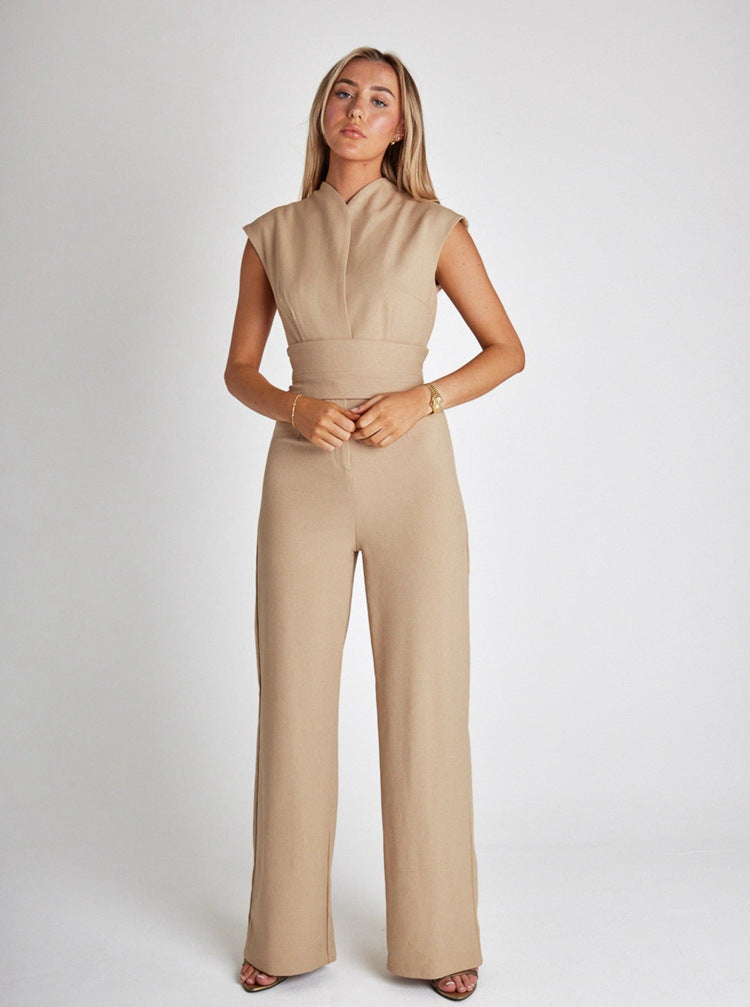 Vicky | Sleeveless Wide Leg Jumpsuit