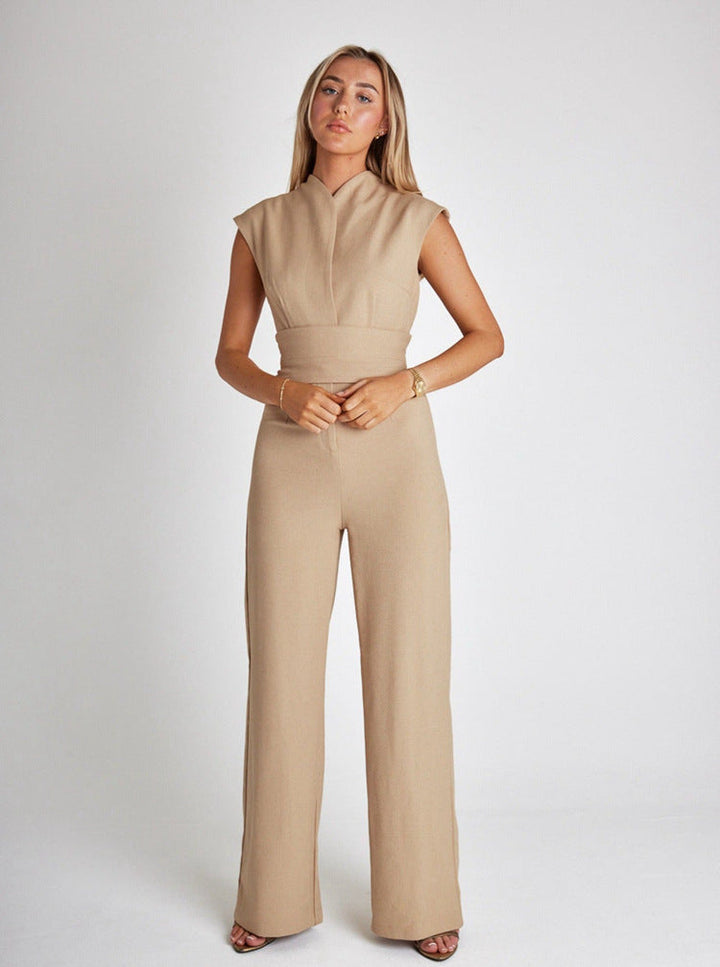 Vicky | Sleeveless Wide Leg Jumpsuit