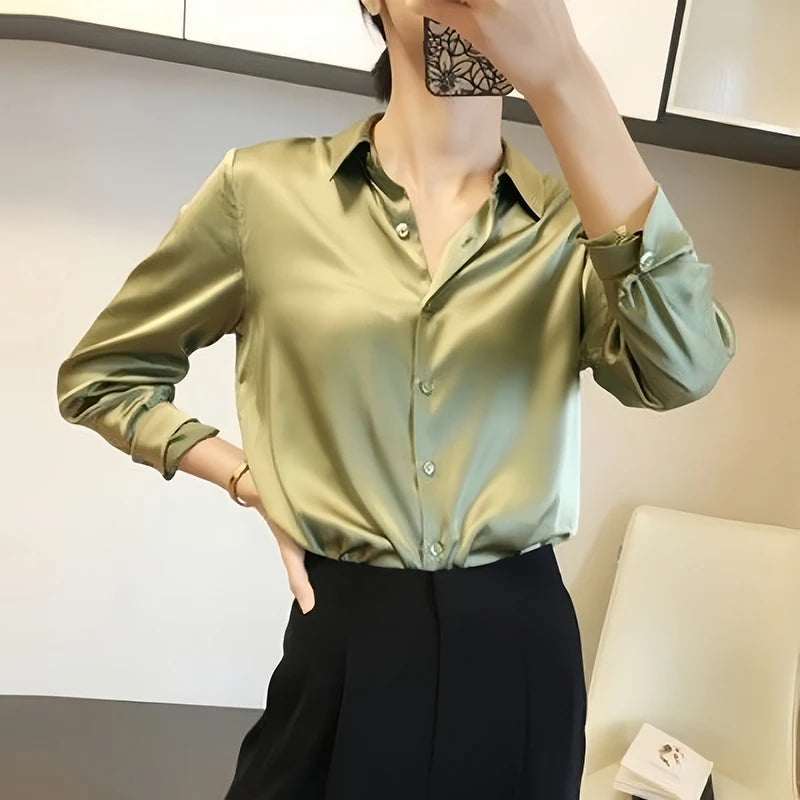 Sacha - Satin blouse