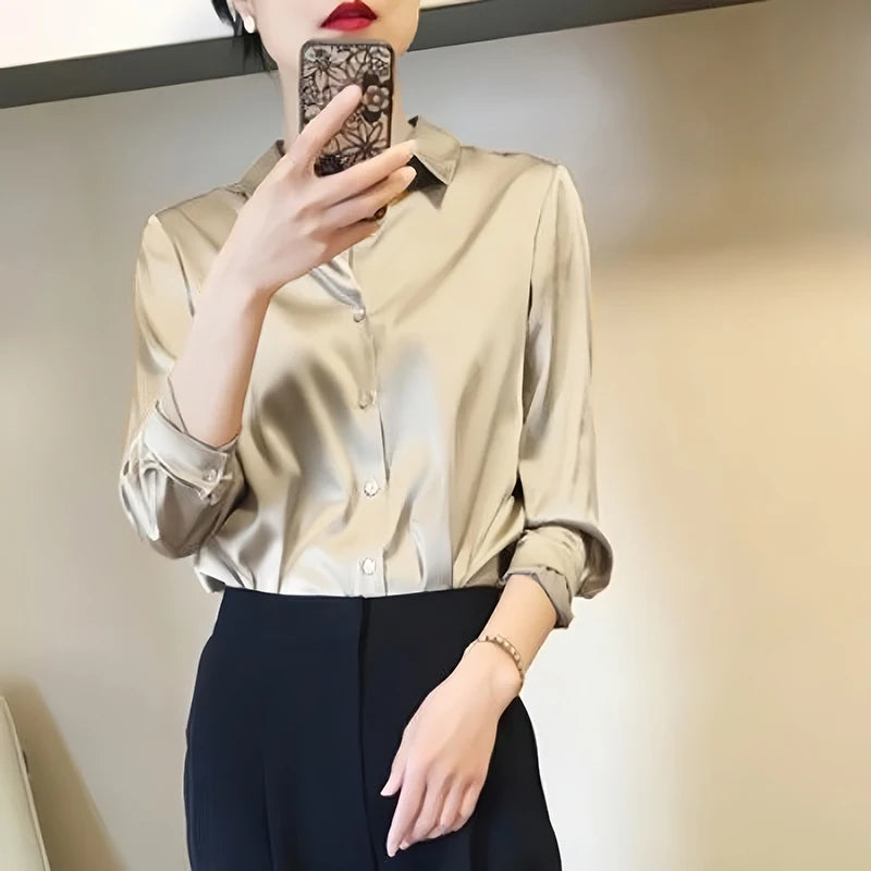 Sacha - Satin blouse