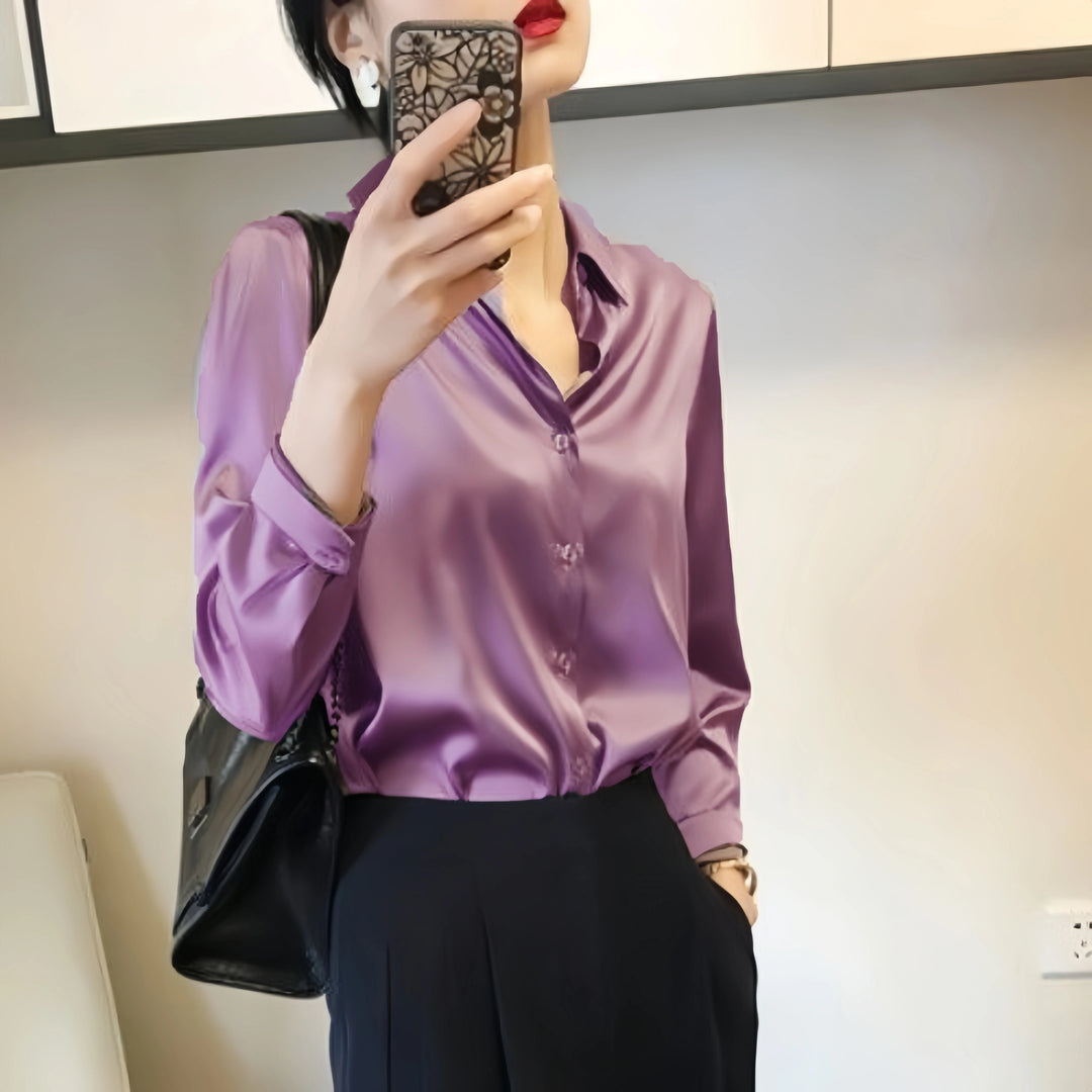 Sacha - Satin blouse