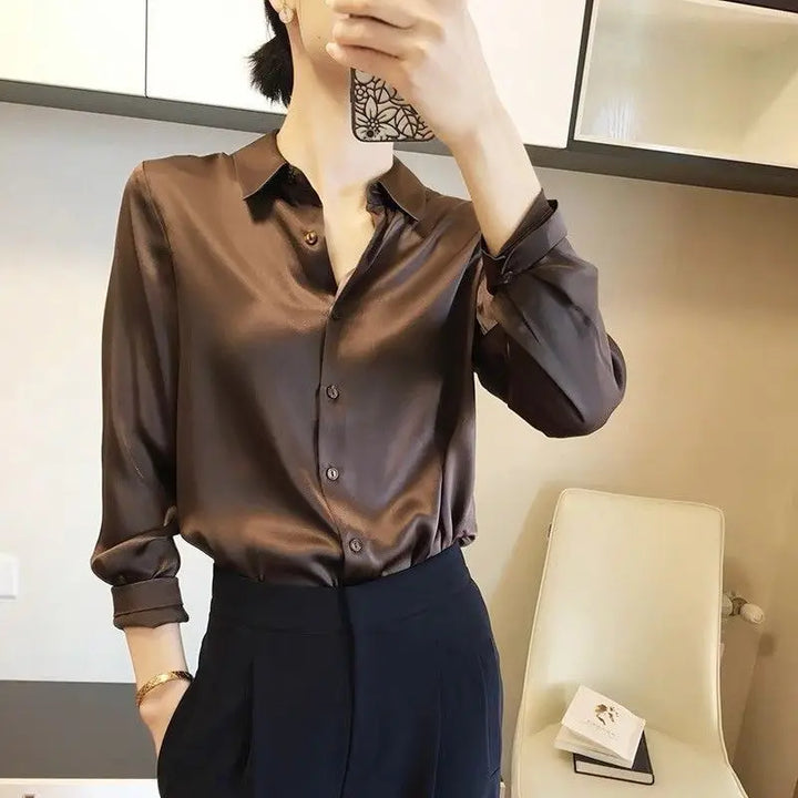 Sacha - Satin blouse