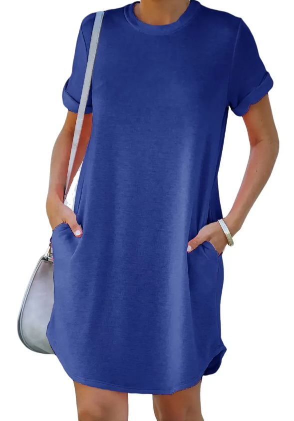 Noel™ | Short Sleeve T Shirt Dress