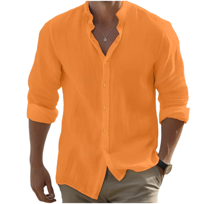 Ronnie | Men's Casual Cotton Linen Blouse