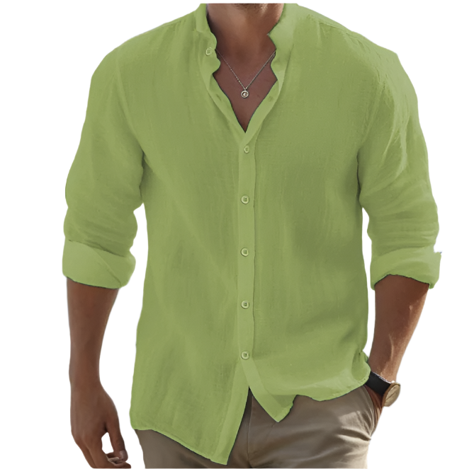 Ronnie | Men's Casual Cotton Linen Blouse