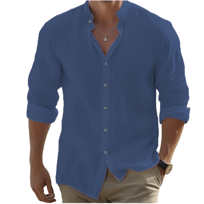 Ronnie | Men's Casual Cotton Linen Blouse