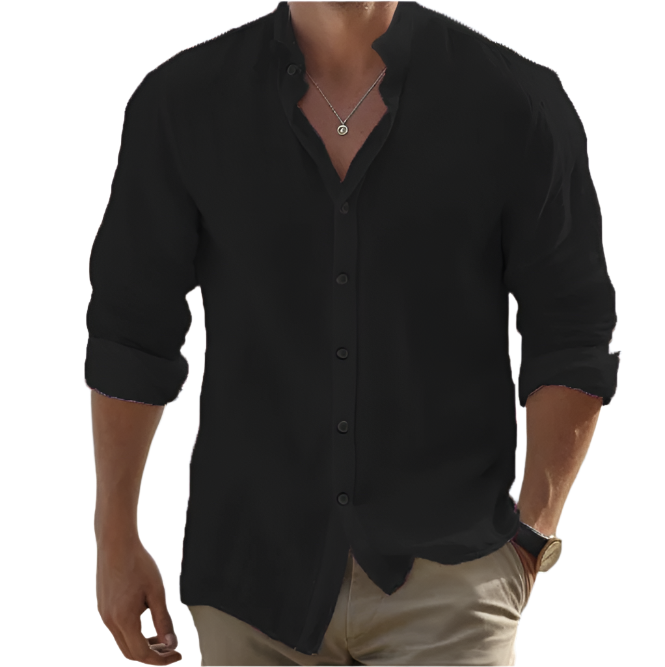 Ronnie | Men's Casual Cotton Linen Blouse