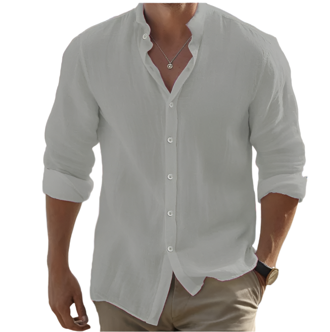 Ronnie | Men's Casual Cotton Linen Blouse