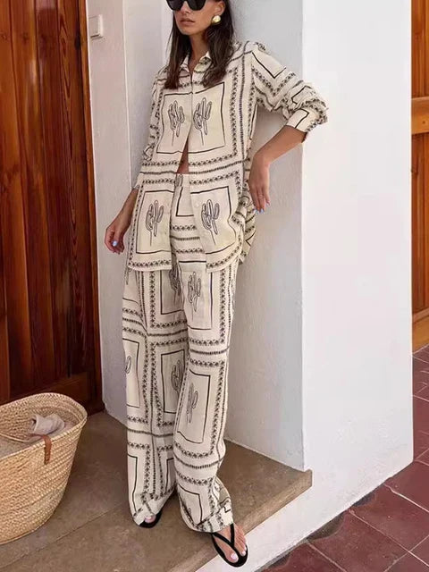 Printed two-piece set