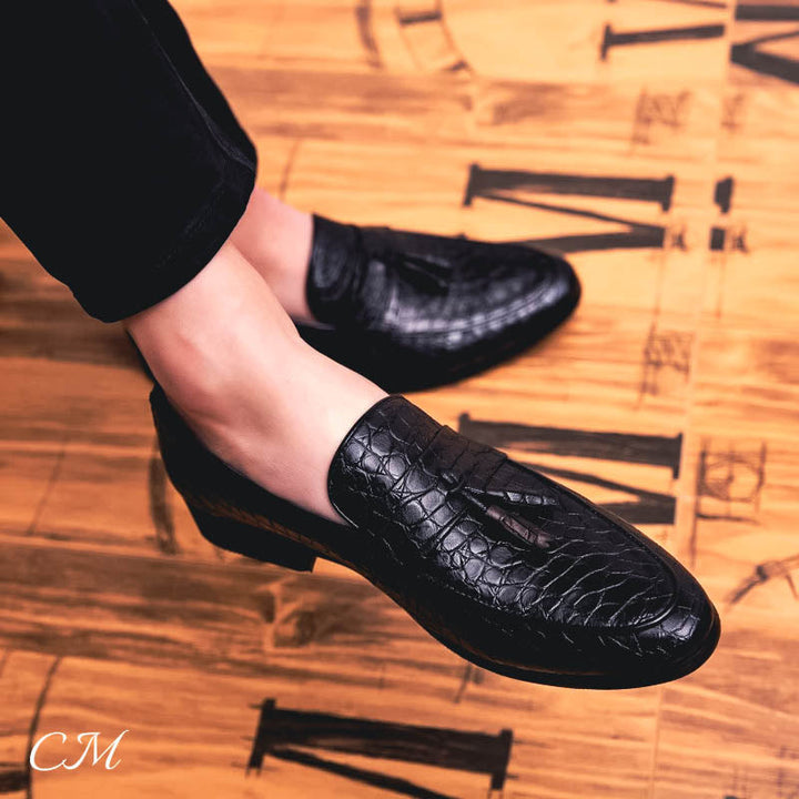 Marizio | Italian Crocodile Leather Loafers