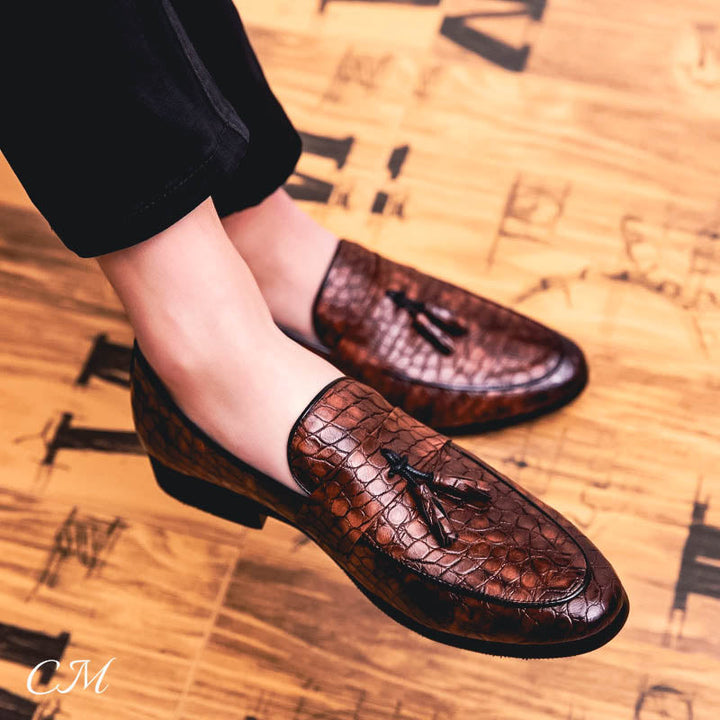 Marizio | Italian Crocodile Leather Loafers