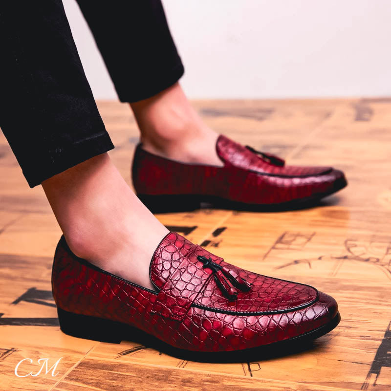 Marizio | Italian Crocodile Leather Loafers