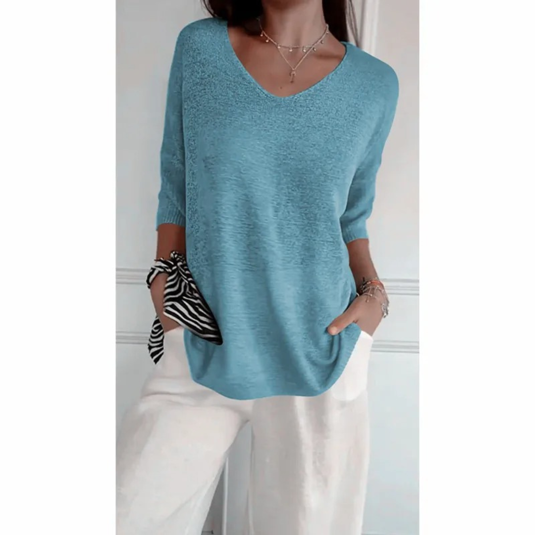 Valerie | Elegant V-neck shirt