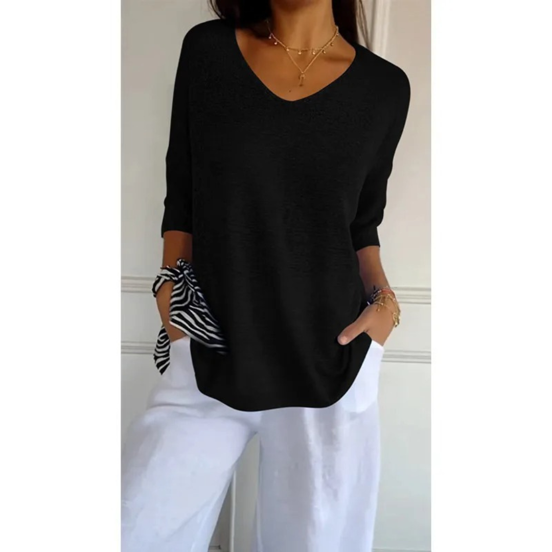 Valerie | Elegant V-neck shirt