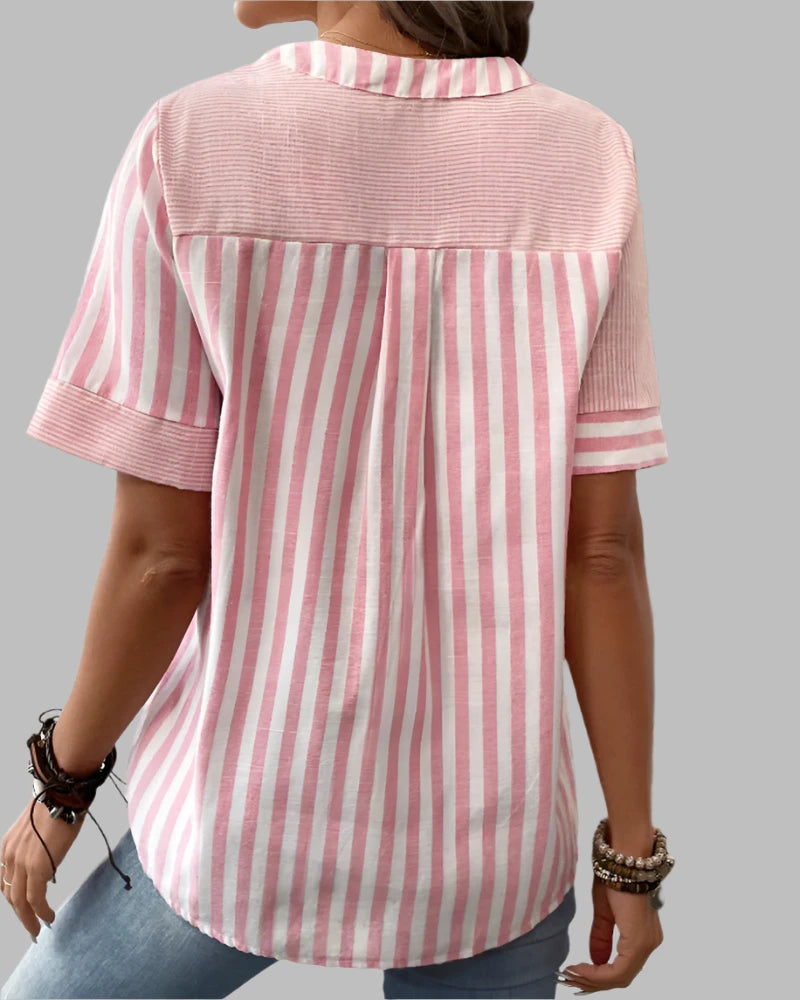 Evy | Elegant Striped Blouse