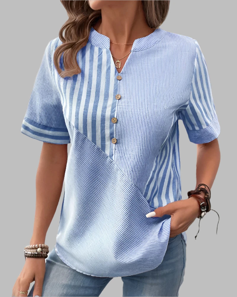 Evy | Elegant Striped Blouse