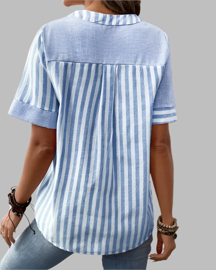 Evy | Elegant Striped Blouse