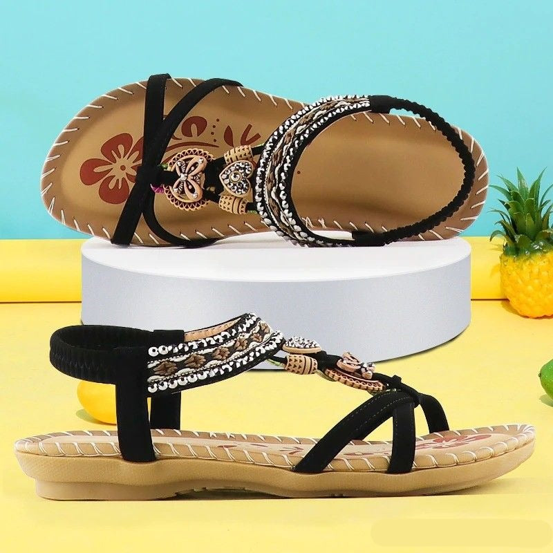 Samantha™ | Orthopedic Bohemian Elastic Strap Sandals